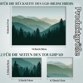 SUPERDANT Notebook Skin Samolepka Kryt Dekor Horský Les Ochranná fólia Univerzálna Vhodná pre 12 13