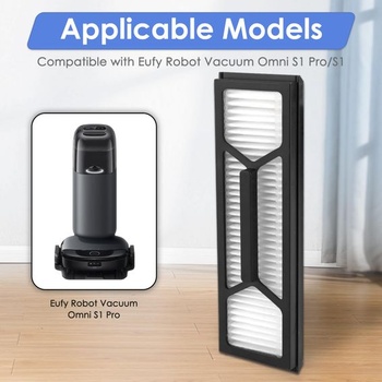 (4 kusy) Náhradní HEPA filtr Omni S1 Pro kompatibilní s robotickým vysavačem Eufy Omni S1 Pro, sada