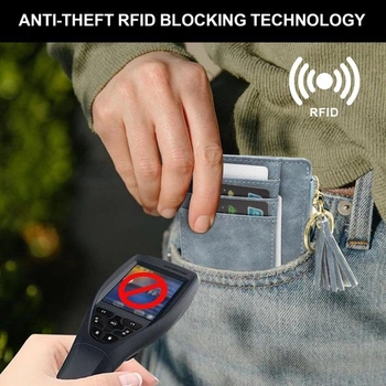 Dámská peněženka LJCZKA s pouzdrem na karty se zipem, tenké pouzdro na karty s RFID ochranou, 8