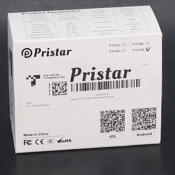 Etiketovací stroj Pristar P15 Bluetooth etiketovací stroj Samolepiaca dobíjacia tlačiareň etikiet,