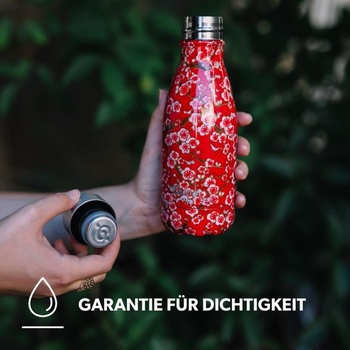 Qwetch - Originals nerezová izolovaná láhev na vodu 260 ml pastelově růžová - termoska udrží nápoje
