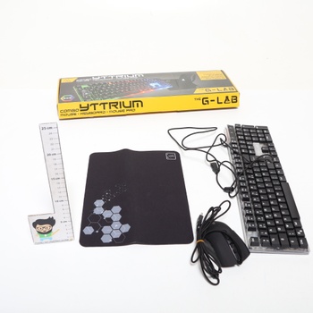 Klávesnice a myš THE G-LAB COMBO-YTTRIUM/FR