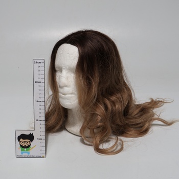 Esmee Dlhé vlnité tmavo blond parochne pre ženy syntetické vlasy tepelne odolná ombré parochňa pre