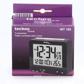 Budík Technoline WT 195 čierny