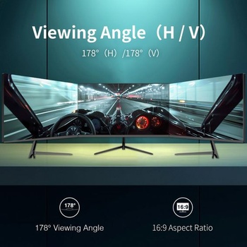 24palcový monitor FeuVision, 120 Hz, FHD 1080p, IPS panel, herní monitor, 4 ms, Adaptive-Sync,