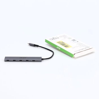 Acer USB C Hub 10 Gb/s s napájaním typu C 100 W, ultratenký 4* USB-C 3.2 multiportový rozbočovač