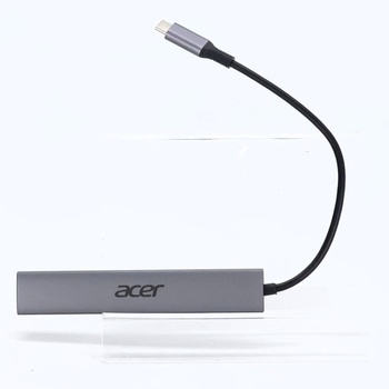 Acer USB C Hub 10 Gb/s s napájaním typu C 100 W, ultratenký 4* USB-C 3.2 multiportový rozbočovač