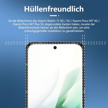 NOVINKA - Sada 3 ks tvrdeného skla pre Xiaomi Redmi 15 5G/4G, Xiaomi POCO M7 4G, POCO M7 Plus 5G,