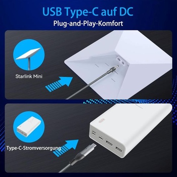 Kabel WITRNCPY Starlink Mini USB C na DC