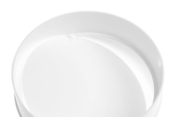 Steinberg14 Rúrková spojka 150 mm - Biela PVC spojka so spätnou klapkou - Plastová spojka pre