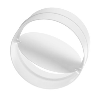 Steinberg14 Rúrková spojka 150 mm - Biela PVC spojka so spätnou klapkou - Plastová spojka pre