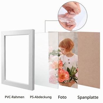 Fotorámik 20x30 cm, 1 kus, biely fotorámik, pre fotografie a umelecké diela 30x20 cm, k
