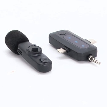 Bezdrôtový klopový mikrofón WARM BOX pre iPhone, iPad a telefón Android, sada 2 mini mikrofónov s