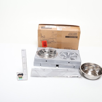 Feandrea Elevated Dog Bowl, miska na kŕmenie so stojanom, výškovo nastaviteľná a sklopná kŕmna