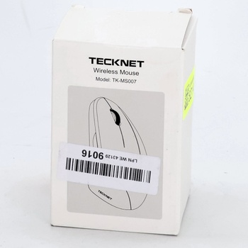 Bezdrôtová myš TECKNET 2.4G vertikálna, ergonomická, tichá, nastaviteľná s 5 úrovňami, 4800 DPI, 6