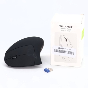 Bezdrôtová myš TECKNET 2.4G vertikálna, ergonomická, tichá, nastaviteľná s 5 úrovňami, 4800 DPI, 6