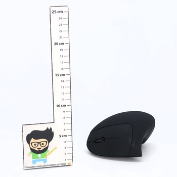 Bezdrôtová myš TECKNET 2.4G vertikálna, ergonomická, tichá, nastaviteľná s 5 úrovňami, 4800 DPI, 6