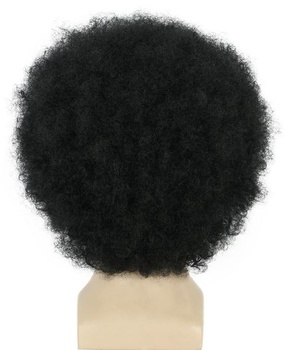 Yuehong krátká kudrnatá černá jumbo afro paruka disko unisex paruka