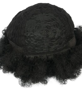 Yuehong krátká kudrnatá černá jumbo afro paruka disko unisex paruka