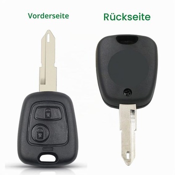 Puzdro diaľkového ovládania od auta s 2 tlačidlami v tvare koňa pre Peugeot 206 306 405, náhradné