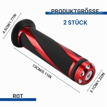 1 pár motocyklových rukovätí na riadidlá, 22mm/24mm 7/8