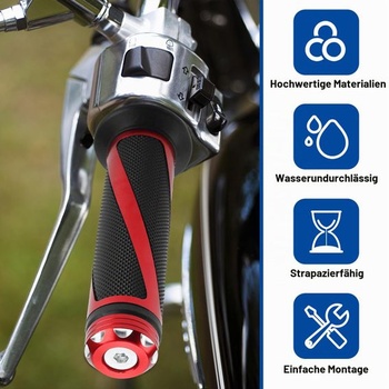 1 pár motocyklových rukovätí na riadidlá, 22mm/24mm 7/8
