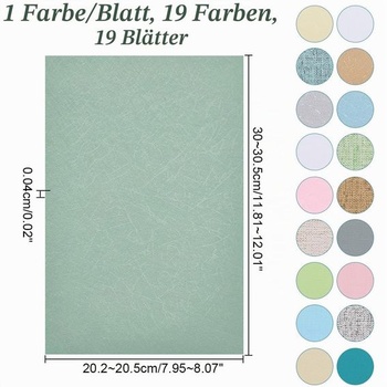 18 listov tapiet, rôzne farby, plastové dosky, miniatúry, dekoratívne doplnky do obývacej izby,