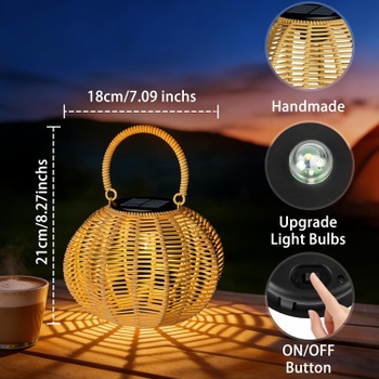 Solárna lampa vonkajšia vodotesná