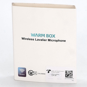 Mikrofón WARM BOX čierny bezdrôtový 2 ks
