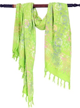Bali Sarong, zavinovacie sukne, pareo, ručne vyrobené. Dizajn 3/Citrón