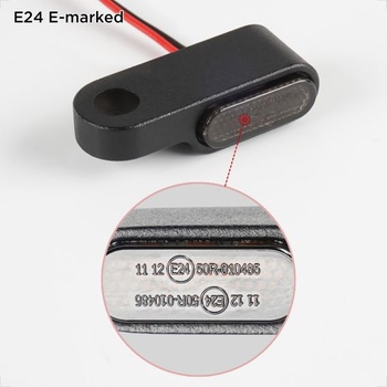 Evermotor Mini 3 LED motocyklové smerové svetlá, univerzálne 12V, označenie E, 2 kusy (2 ks 3 LED