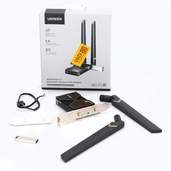 WLAN karta UGREEN WiFi 7 BE6500 s Bluetooth 5.4, pásmo 6 GHz, MLO, jednoduchá inštalácia, WPA3, sieťová