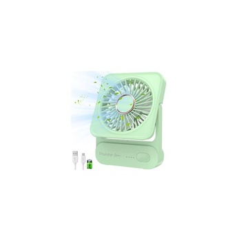 Stolný ventilátor, USB ventilátor s 12 hodinovou výdržou batérie, mini tichý ventilátor s 3