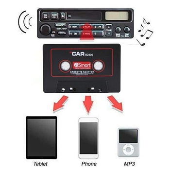 Adaptér Dioche pre autorádio s kazetami pre CD-MD-MP3-MP4 prehrávače na 3,5mm Aux audio pre mobilné