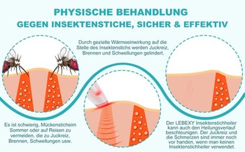 LEBEXY Elektrický liečiteľ po uhryznutí hmyzom | Liečiteľ po uhryznutí hmyzom | Elektrický liečiteľ po