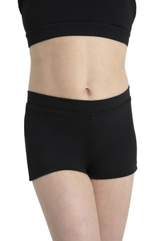 Dámske kraťasy Capezio Tb113c s nízkym pásom, veľkosť L, čierna
