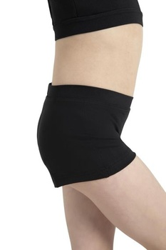 Dámske kraťasy Capezio Tb113c s nízkym pásom, veľkosť L, čierna