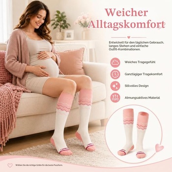 Dámske kompresné pančuchy CAMBIVO 15-20 mmHg, módne podporné pančuchy s polstrovanou podrážkou,