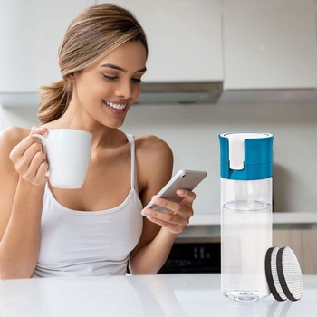 8 filtrov pre Brita Fill & Go, aktívne uhlie + netkaná textília, priemer 5,5 cm, náhradná patróna,