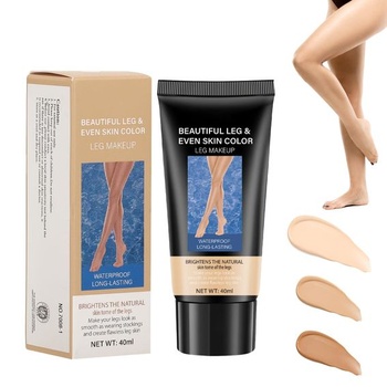 Vodeodolný make-up na telo a nohy, perfektné krytie nôh, zakrytie tetovania, zakrytie jaziev po