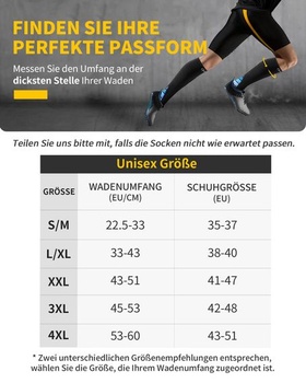 Kompresní ponožky CAMBIVO pro ženy a muže, 2 páry, kompresní podpůrné ponožky na běh, sport,