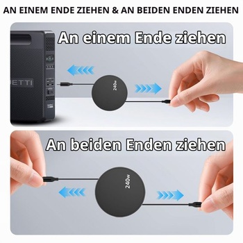 Kábel RUIZHI 240W USB-C na USB-C, zaťahovací nabíjací kábel USB-C, zrolovateľný rýchlonabíjací