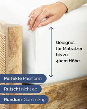 Napínacie prestieradlo 80x200 - Napínacie prestieradlo z mikrovlákna 40 cm (16