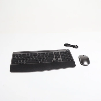 Bezdrátová myš a klávesnice JOYACCESS, podsvícená, bezdrátová, s držákem na telefon, dobíjecí, s