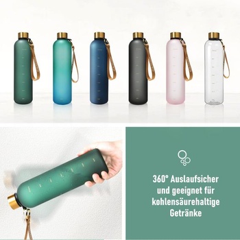 Fľaša na vodu Opard 1l, vhodná na sýtené nápoje, nepriepustná, tritánová fľaša na vodu, bez BPA,