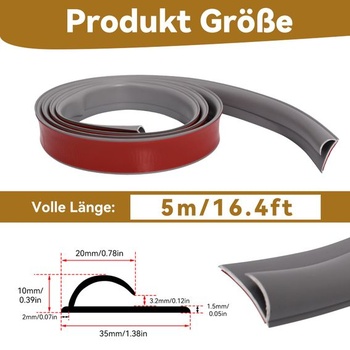 Samolepiaca kobercová lišta ACESOME, PVC prechodový profil, samolepiaci, prechodový pásik na koberec,