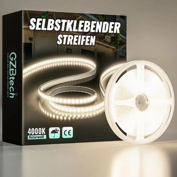 Silikónový LED pásik GZBtech 5m, 230V 4000K