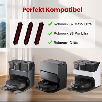 3 čistiace kefky pre Roborock S7 MaxV Ultra S8 Pro Ultra G10s
