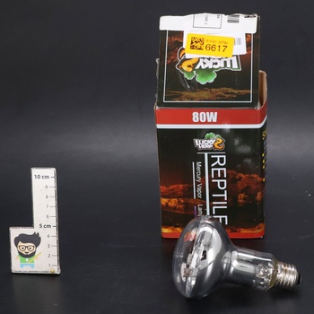 Lucky Herp UVA UVB rtuťová výbojka pro plazy, 80 Watt, R80, E27 šroubovací závit