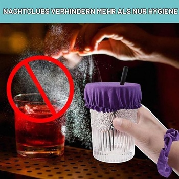 Gumička na vlasy s krytom na nápoj Zasjon